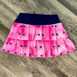 Floral Pink and Navy Women's Athletic Skort